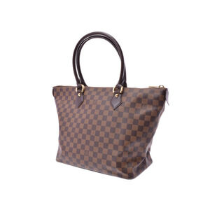 Louis Vuitton Handbag Damier Brown Saleya Leather